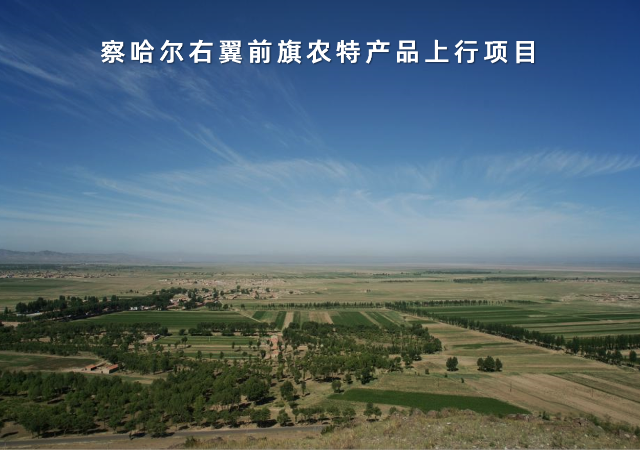 內(nèi)蒙古自(zì)治區(qū)察哈爾右翼前旗農(nóng)特産品上(shàng)行(xíng)項目